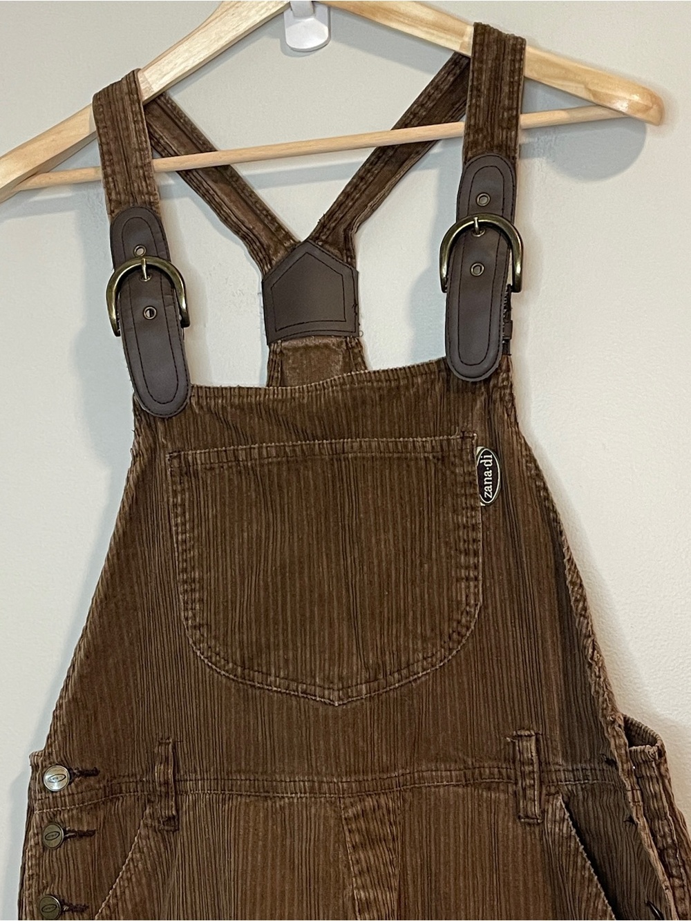 Zana Di Corduroy Brown Overall Jumpsuit - Picture 2 of 9
